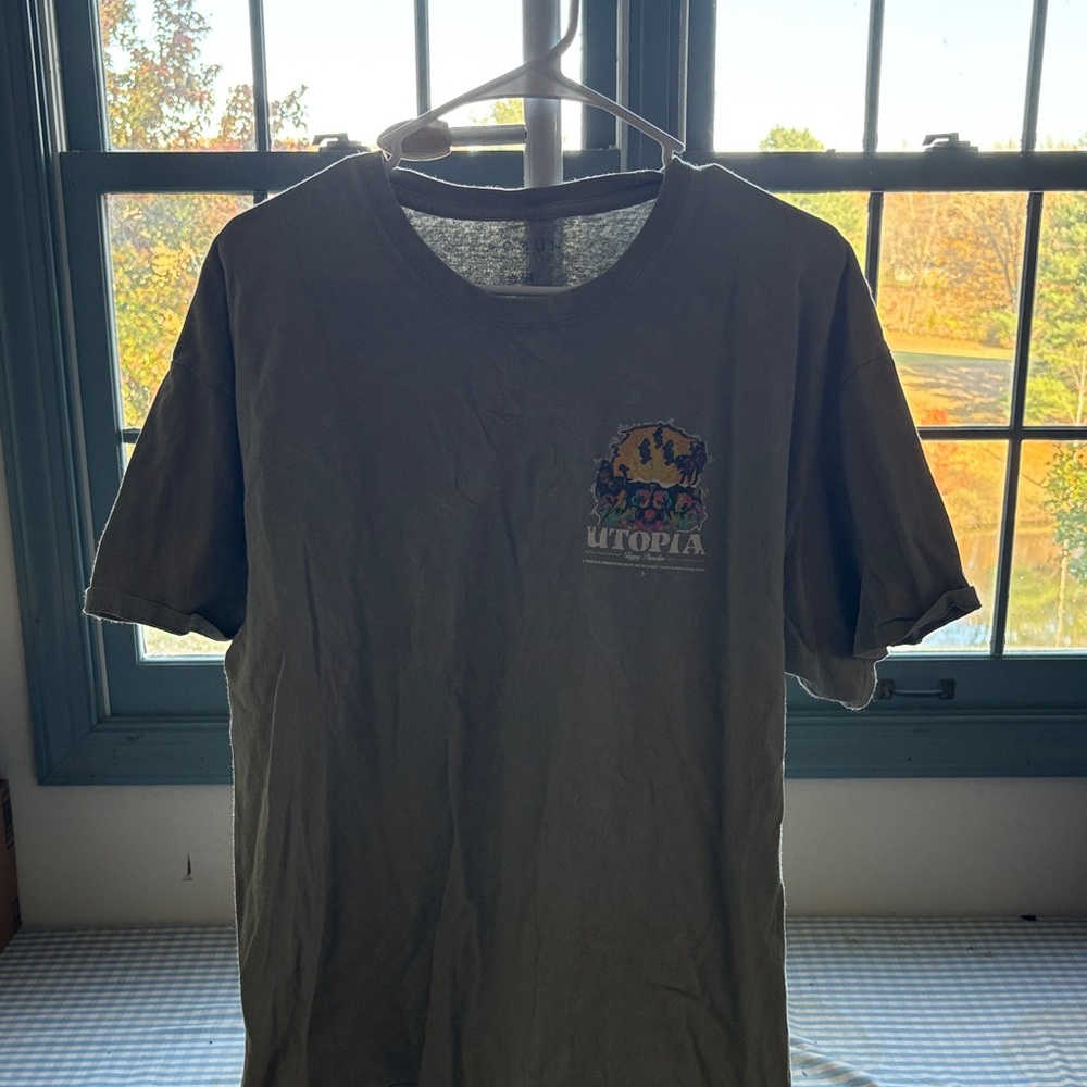 PacSun Utopia Olive Short Sleeve Tee
